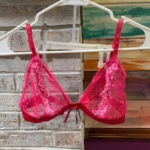 NWT VS sexy little thing super sexy sheer bra with slit front